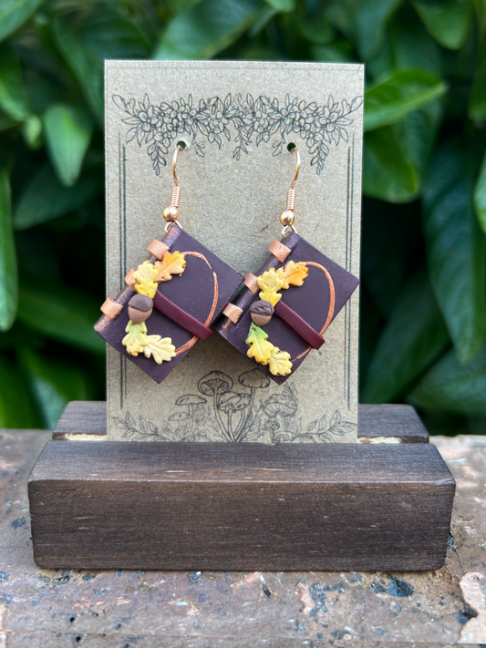 Autumn Druid Spellbook Earrings