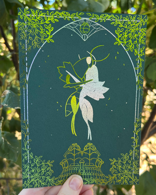 Clover Dancers A5 Foil Print