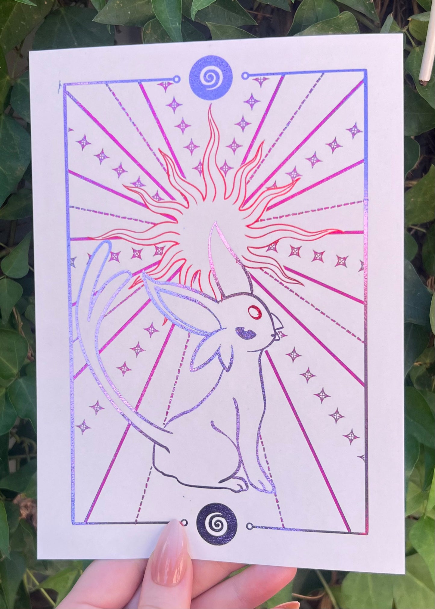 Psychic Type Evolution A5 Foil Print
