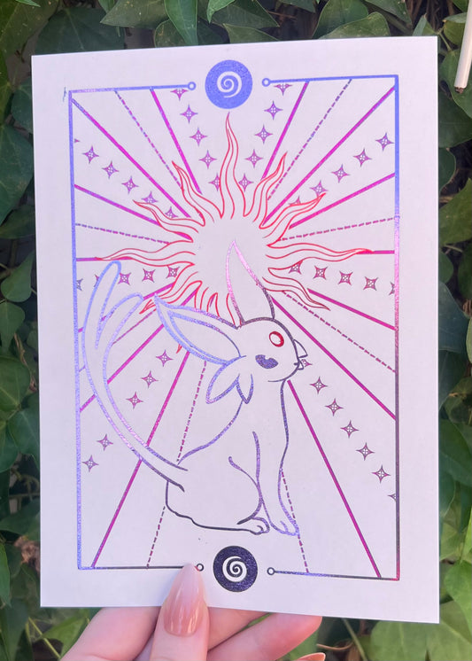 Psychic Type Evolution A5 Foil Print