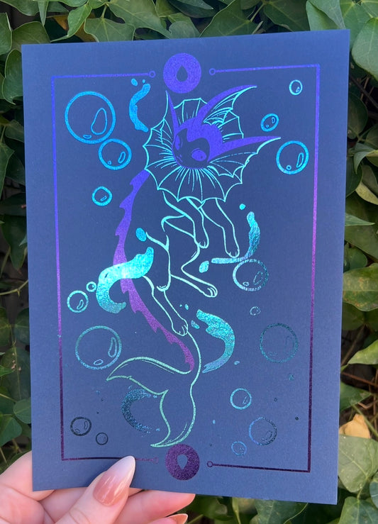 Water Type Evolution A5 Foil Print