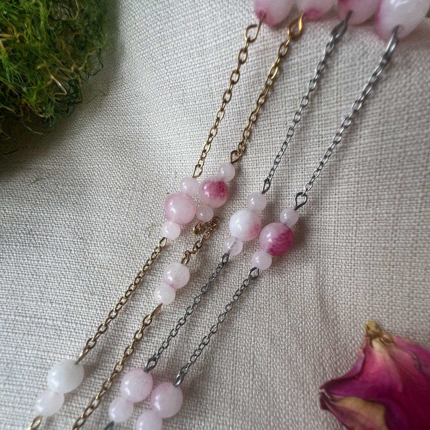 Blushing White Jade Glasses Chain