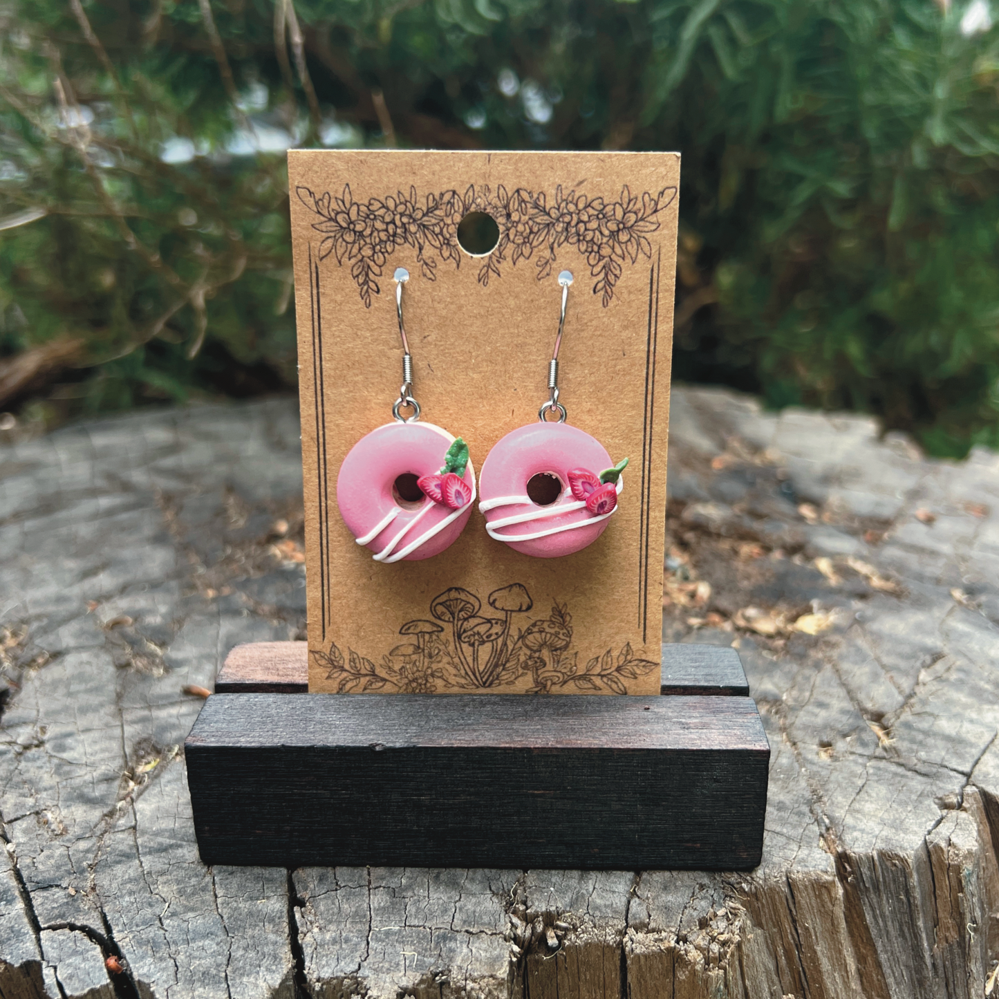 Strawberry Donut Earrings