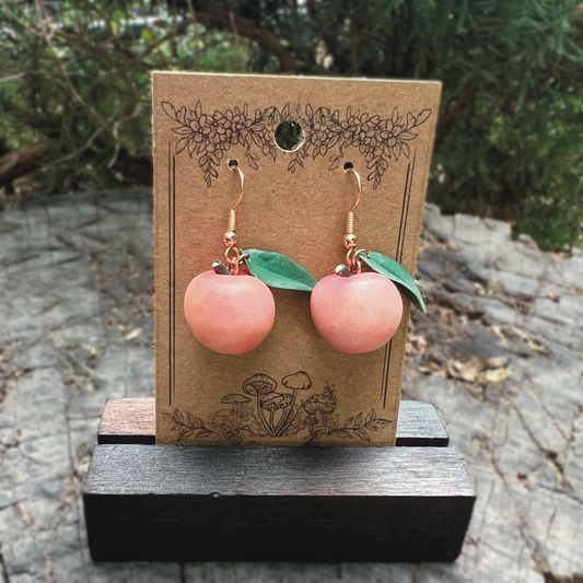 Whole Peach Earrings